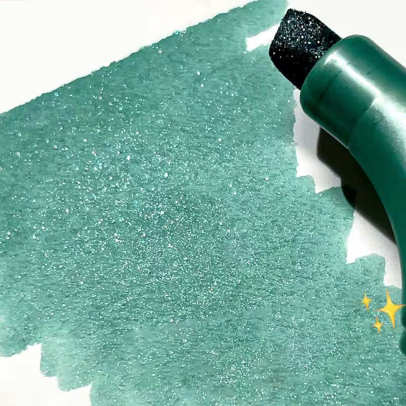Fine Point Glitter Acrylic Paint Marker Emerald